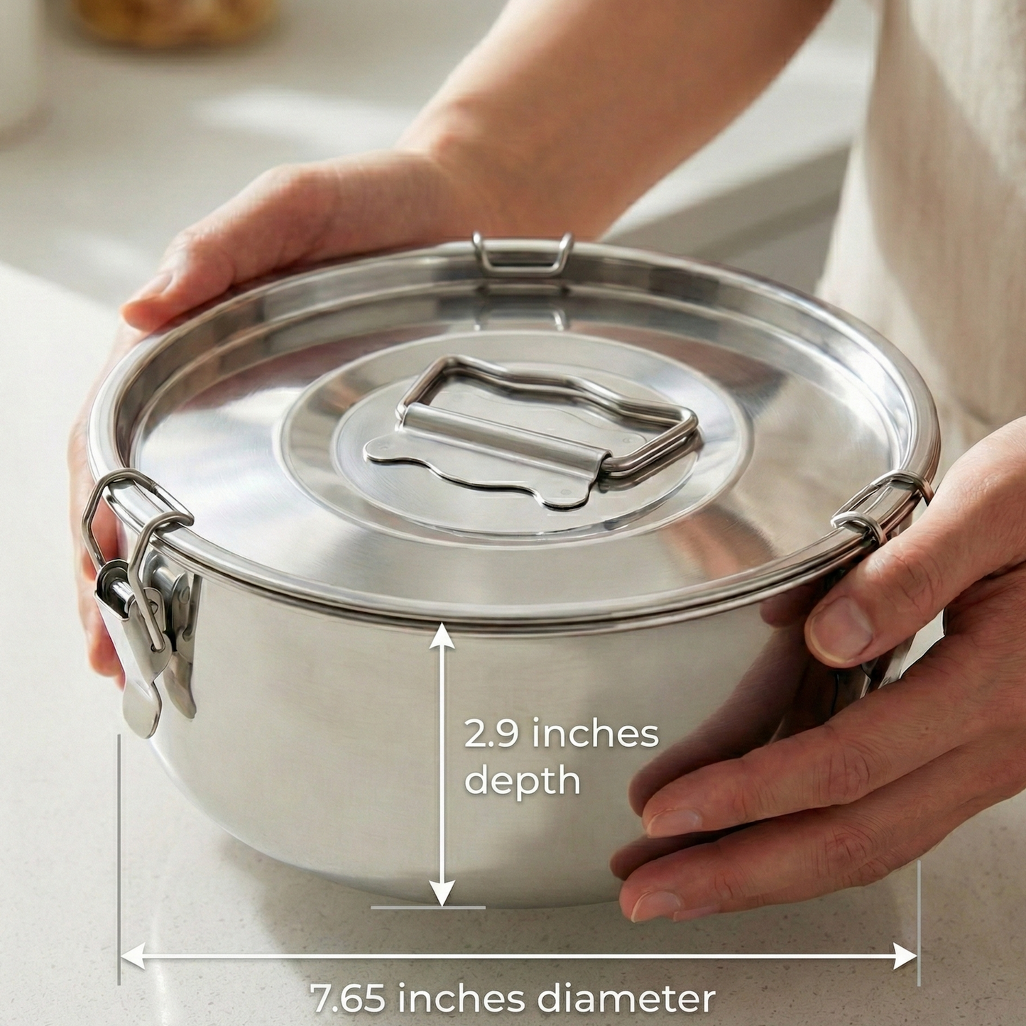 Stainless Steel Flan Mold with Lid