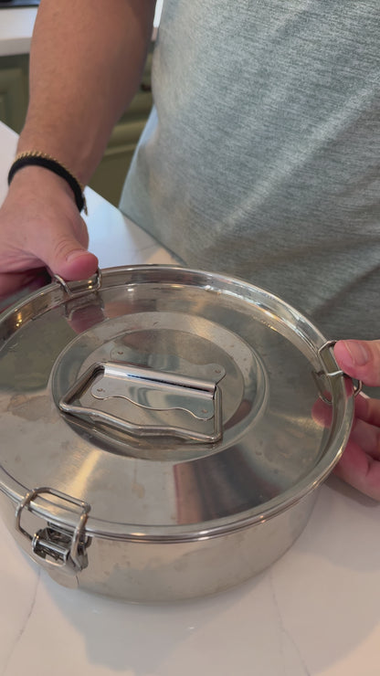 Stainless Steel Flan Mold with Lid